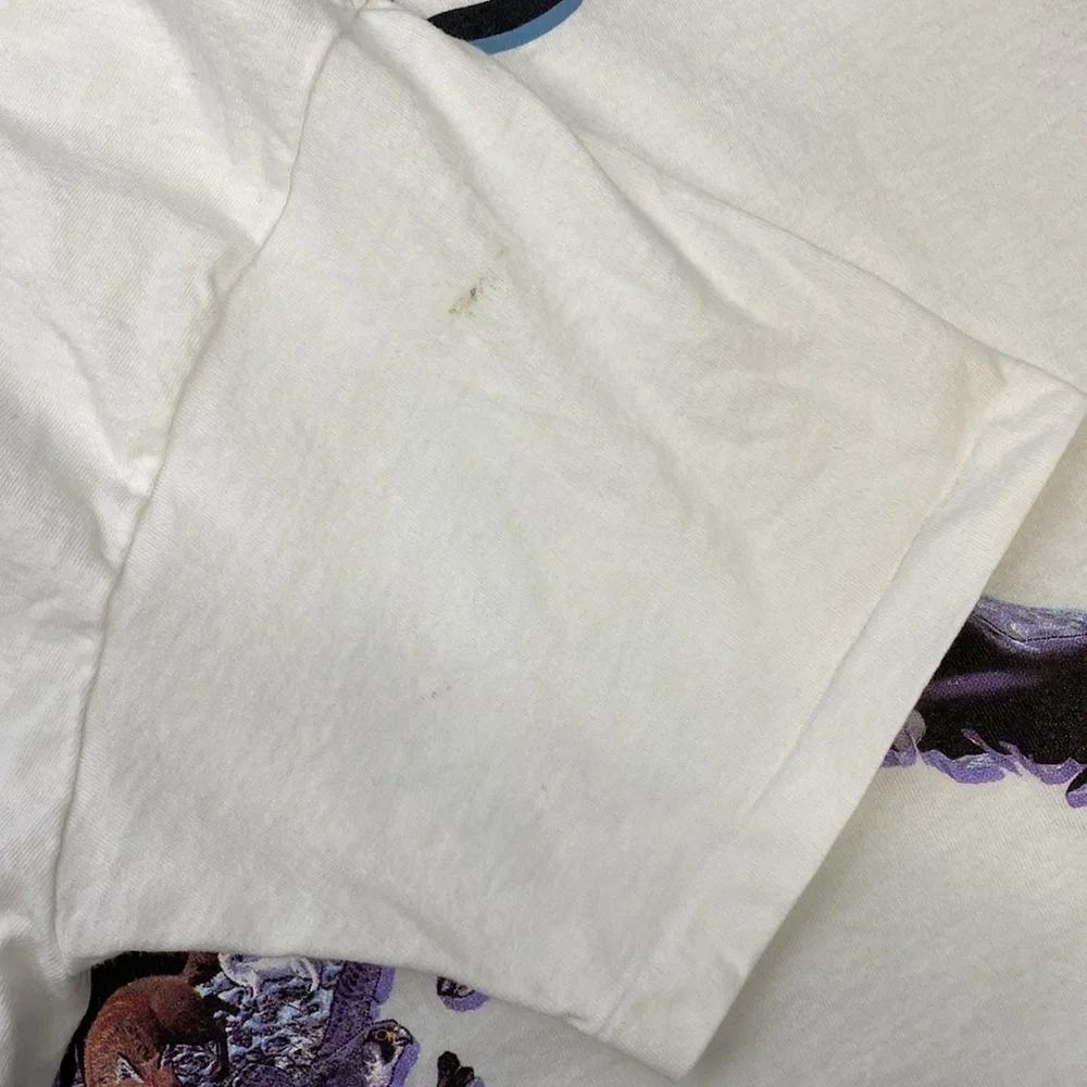 Vintage Anvil Alaska Wolf Bear Tshirt Size XL